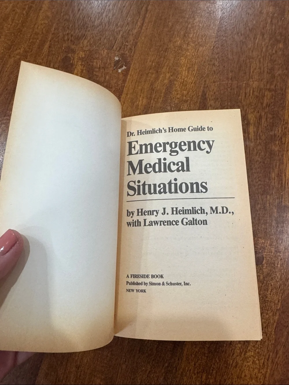 Dr. Heimlich's Home Guide to Emergency Medical Situations 1980s